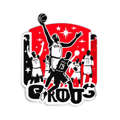 Sticker ng Excitement sa Labanan ng Nets at Rockets