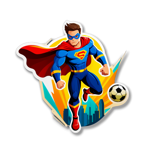 Futbol Süper Kahramanı Stickerı