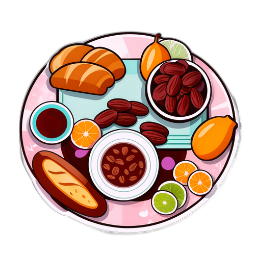 Ilustrasi Hidangan Sahur Tradisional