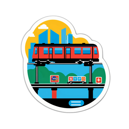 台中捷運創意貼紙