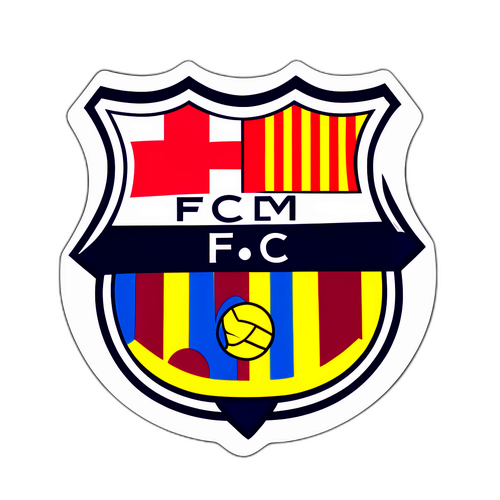 สติ๊กเกอร์โลโก้ FC Barcelona
