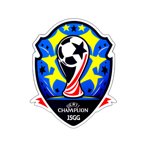 Champions League Sticker mit Fußball-Icons