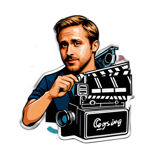 Film sæt med Ryan Gosling