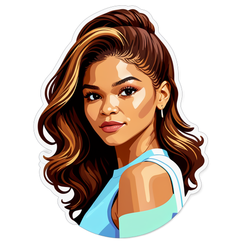 Diseño de Zendaya en un estilo moderno y minimalista