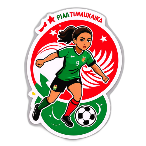 Stiker Motivasi Piala Asia Timnas Putri