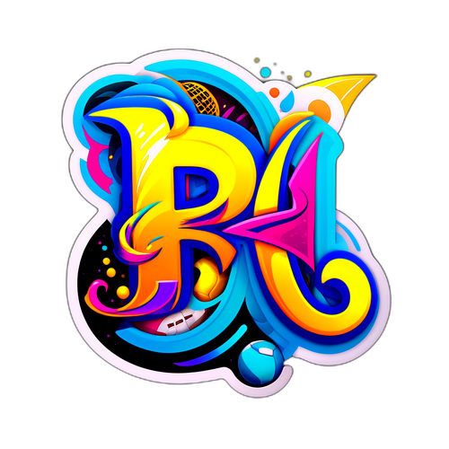 Σχεδίαση αυτοκόλλητου με γράμμα 'b'