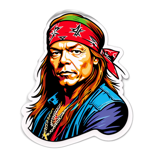 Sticker Celebrando l'Essenza del Rock