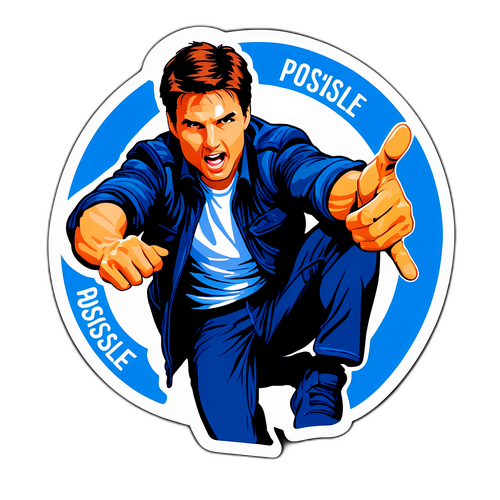 Autocolant dinamic cu Tom Cruise - Misiune Posibilă