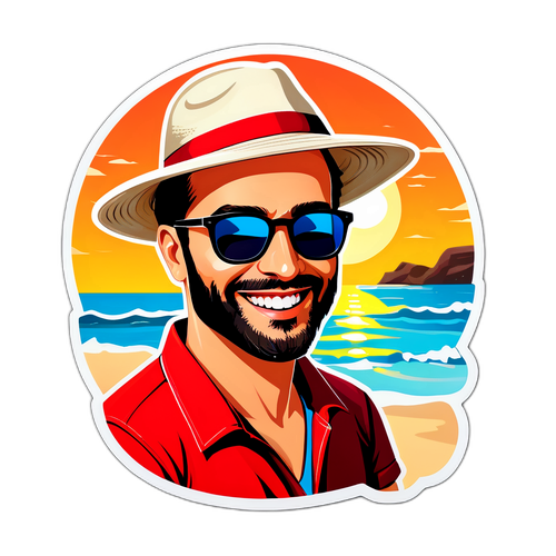 Radu Vâlcan la plajă
