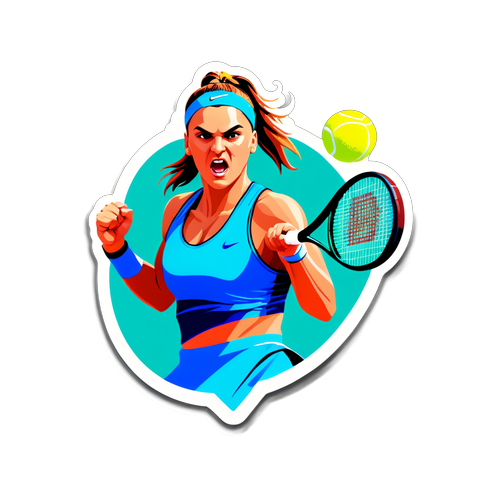 Fang Ayrena Sabalenka i Aktion: Det Uimodståelige Tennisdesign, Ingen Kan Modstå!