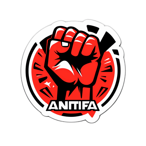 Antifa Graffiti Aufkleber
