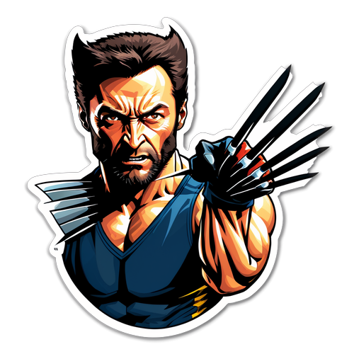 Wolverine Kembali! Stiker Hebat Hugh Jackman dengan Klaws yang Memukau!