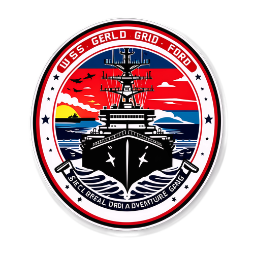 USS Gerald R. Ford med ett rebelliskt gäng samlat på däck, redo för äventyr