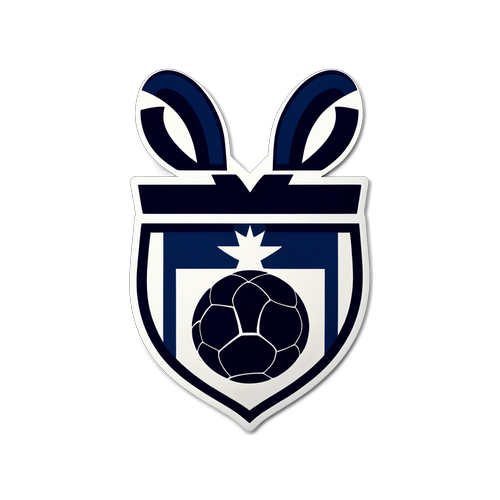 Tottenham Hotspur-logo med fotbollstema