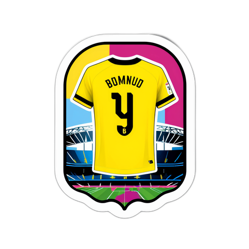 Sticker ya jezi ya Borussia Dortmund kama alama ya ushindani