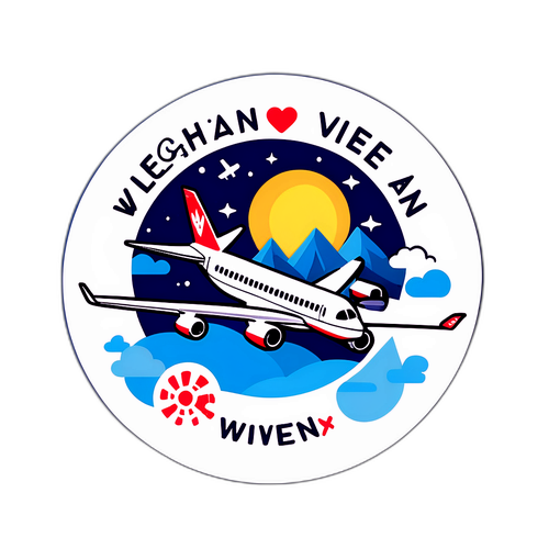 Flughafen Wien Aufkleber