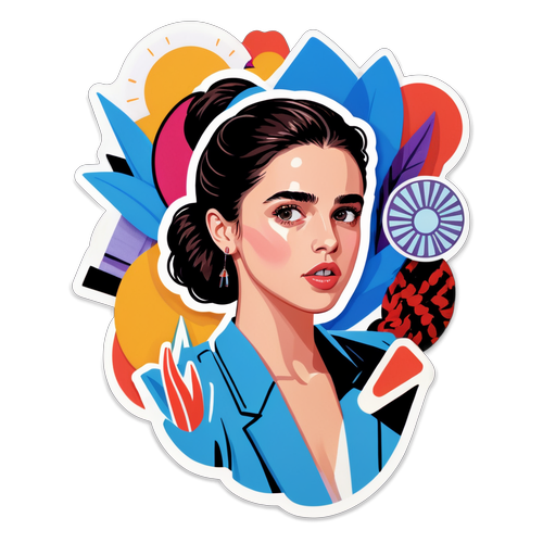 Adesivo Giocoso di Margaret Qualley