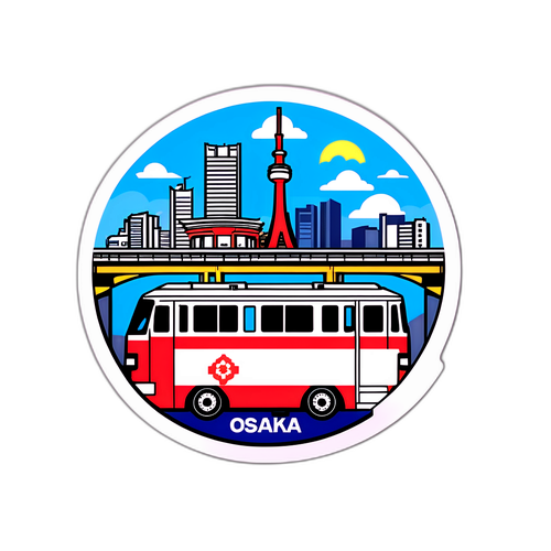 大阪メトロのロゴ入りステッカー