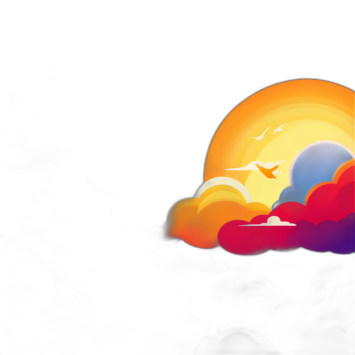 여름 하늘의 새들