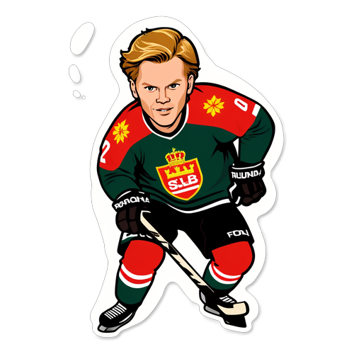 Fantastisk Action! Jakob Silfverbergs Episk Kamp Med Brynäs och Frölunda Logos!