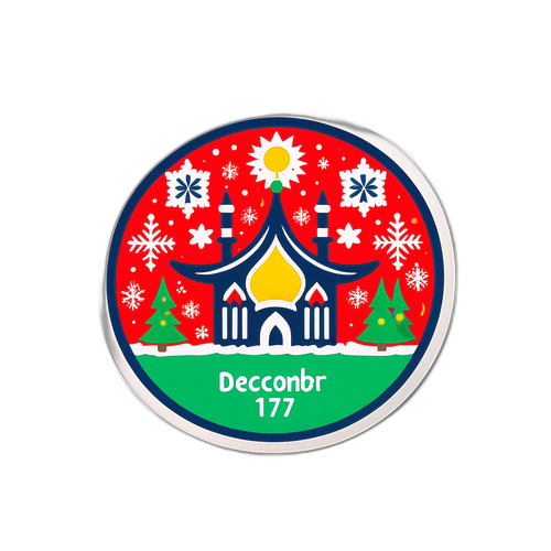 Stiker Meriah untuk 17 Desember