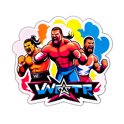Adesivo Dinâmico de Luta WWE
