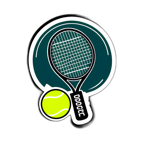 Biểu tượng tennis sáng tạo với câu nói 'Trận đấu diễn ra vào ngày mai!'