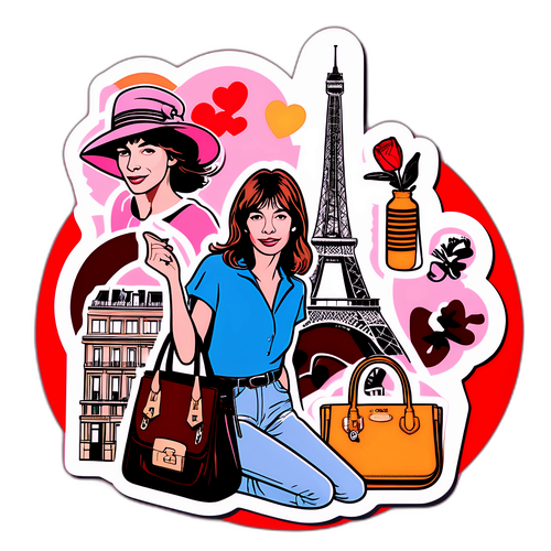 Chic Jane Birkin Klistermærke