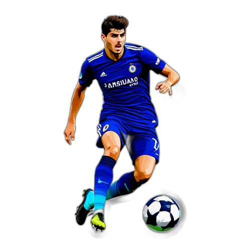 Stiker Dinamis Álvaro Morata