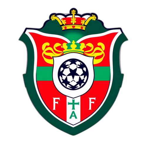 Дизайн наклейки с символикой португальского футбольного клуба