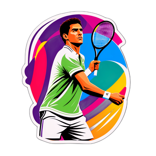 Carlos Alcaraz Tennis Sticker