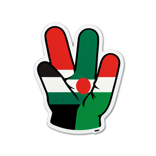 Un autocollant pour soutenir la Palestine
