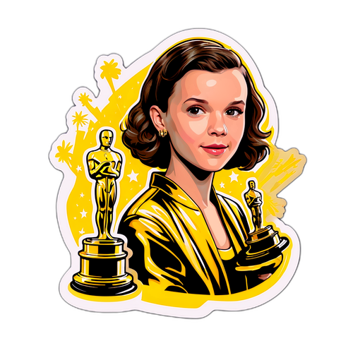 Millie Bobby Brown Oscar Díjas Sticker