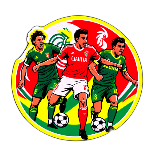 Sticker Pemain Sepak Bola Benfica dan Tondela