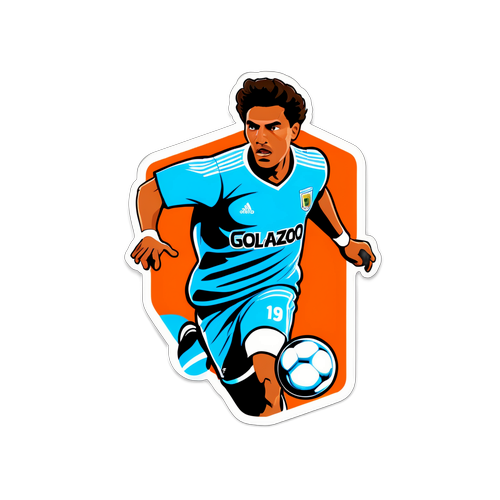 Sticker de Federico Córdoba con el texto 'Golazo'