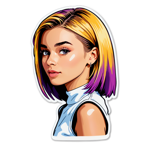 Ανακαλύψτε το Sticker Αφιέρωμα στον Justin και την Hailey Bieber - Ένας Έρωτας που Λάμπει!