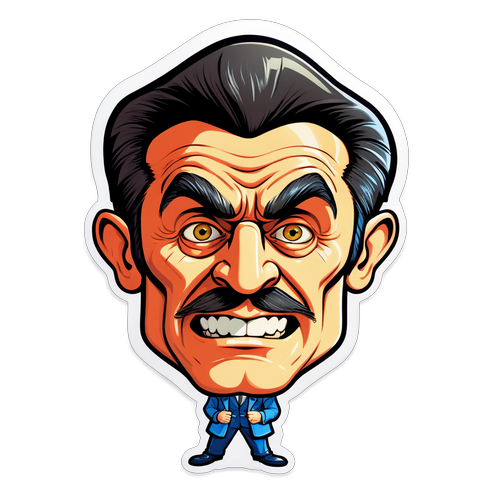 Sticker cu caricatura lui Igor Kirillov