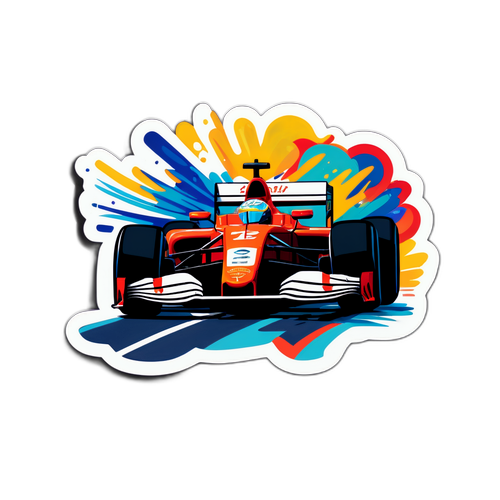 Autocolant cu temă F1