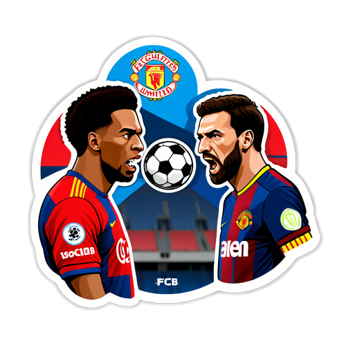 FCSB vs Man United Face-Off Sticker