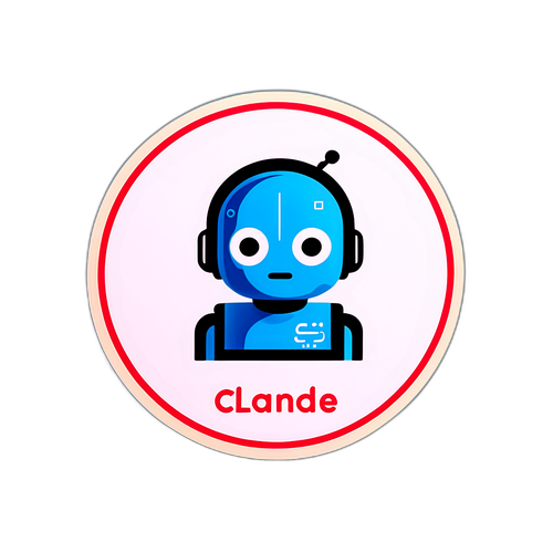 클로드 AI 로고 디자인 스티커