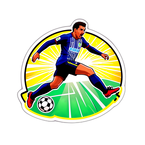 मैक्सिमिलियानो अराऊजो का गोल करते हुए स्टिकर