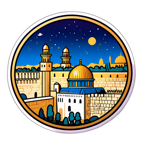 Stiker Menarik Mewakili Yerusalem