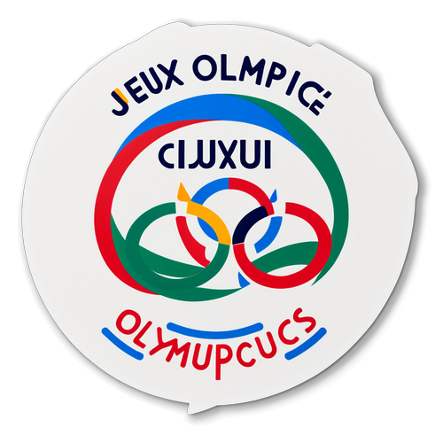 Unleash Your Olympic Spirit: Discover the Elegance of 'Jeux Olympiques' Stickers!