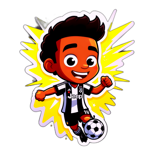 Calciatore Cartone Animato Juventus