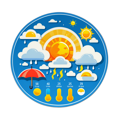 Nhãn dán báo cáo thời tiết Hà Nội