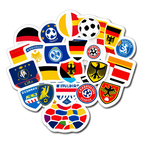 Vielfalt der Fußball-Ligen: Logos der Champions