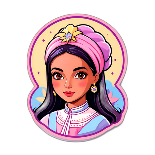 Pastel Tonlarda Moda İkonları Sticker