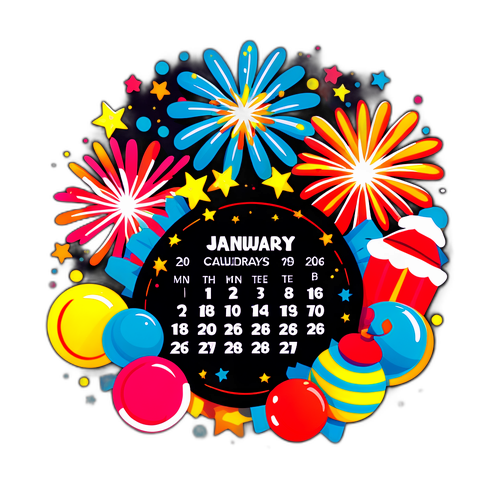 Stiker Liburan Januari 2026