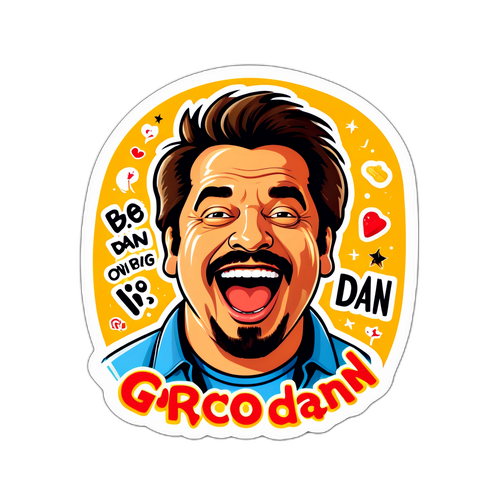 Sticker Divertido con la frase 'Gordo Dan'