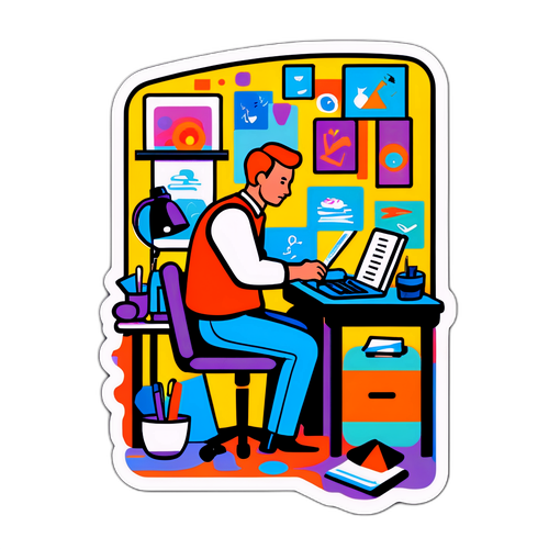 Eduard Hallberg in seinem kreativen Raum